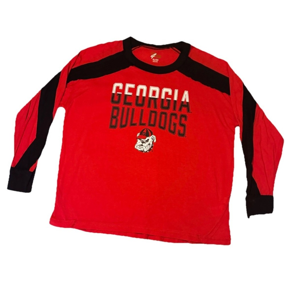 G-III Sports For Her Red University Of Georgia Bulldogs Women's Shirt Sz XL